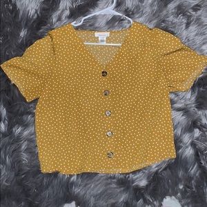 polka dot blouse